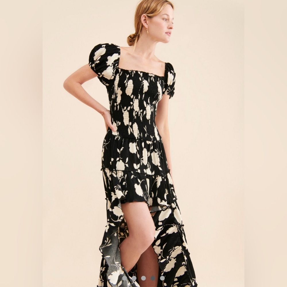 Muche et Muchette x Free People Sakura Hi-Low Ruffled Dress M / L - Picture 2 of 7